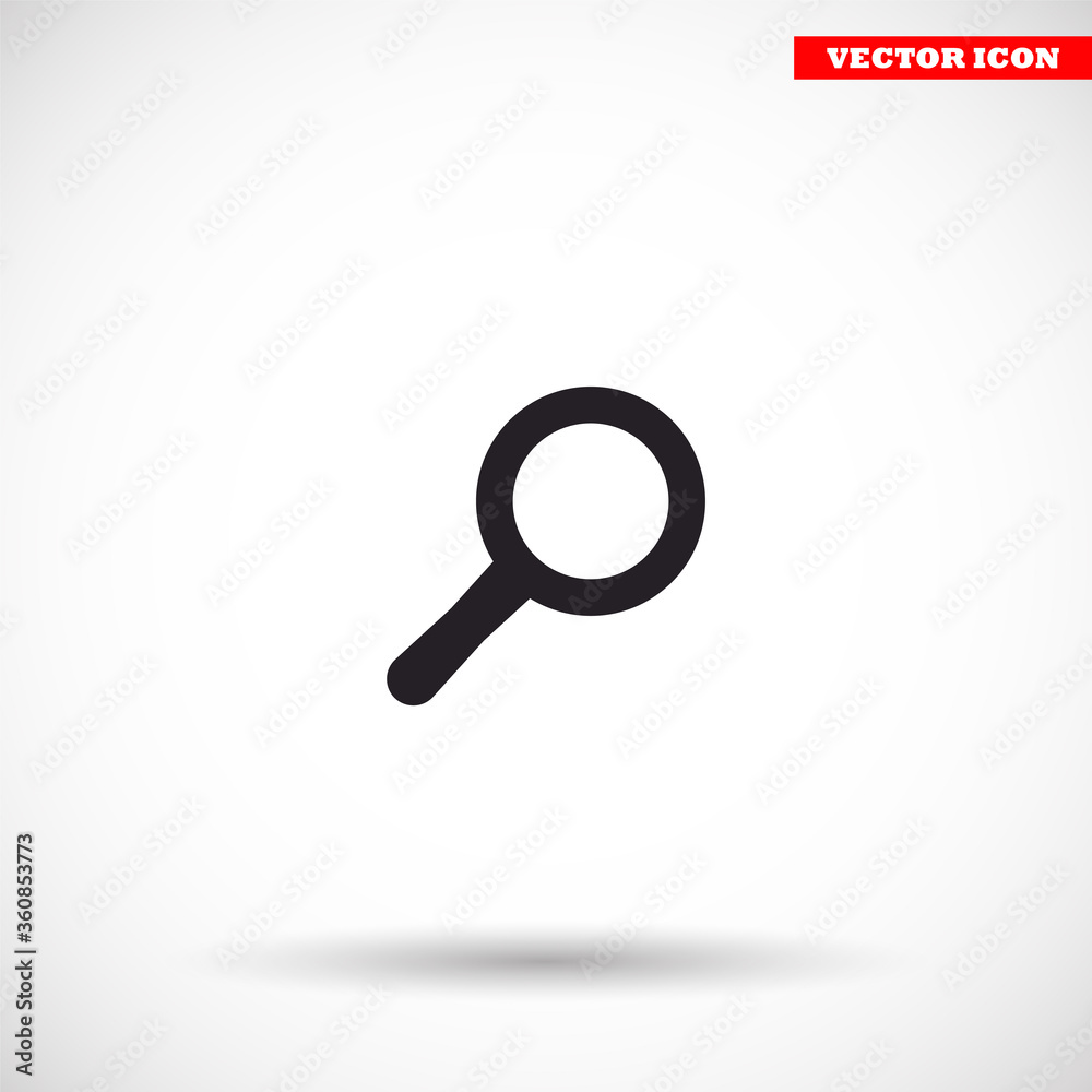 Loupe vector icon , lorem ipsum Flat design Loupe vector icon , lorem ipsum Flat design
