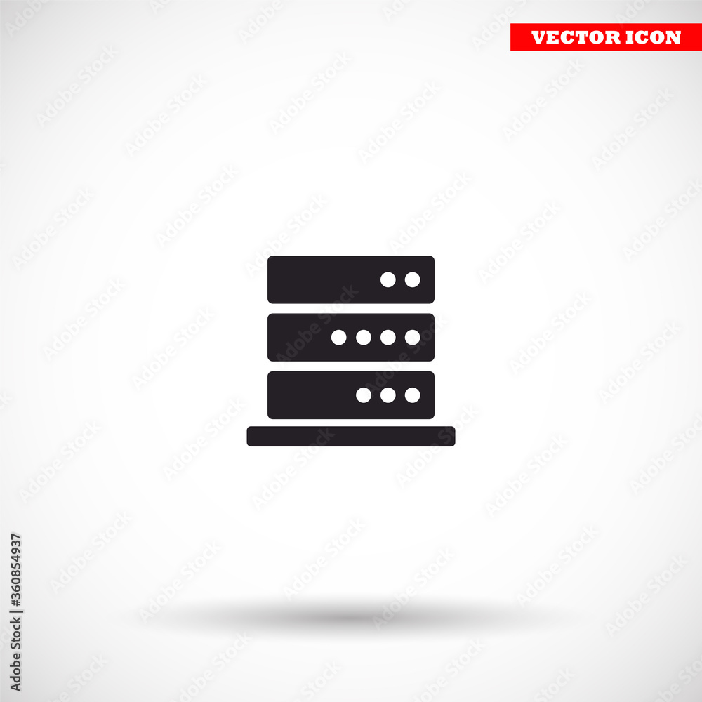 Server vector icon , lorem ipsum Flat design Server vector icon , lorem ipsum Flat design