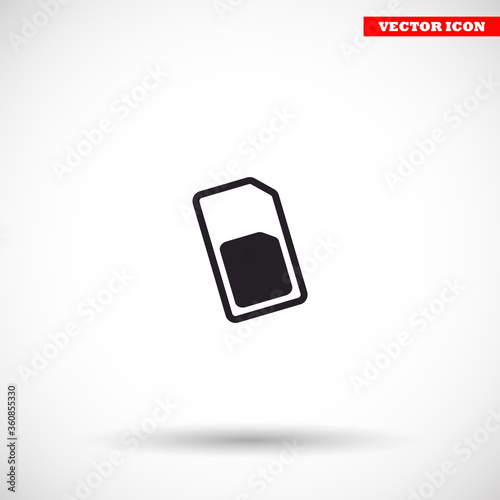 Sim card icon , lorem ipsum Flat design