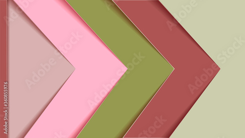 Arrow in the right with multi-color coloring in 3D style in high quality, suitable for web design