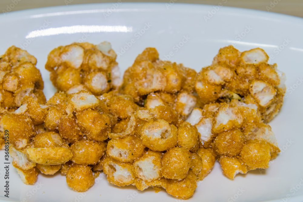 Crispy traditional Korean snack Crispy traditional Korean snack