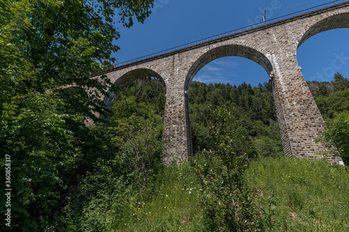 Ravenna gorge viaduct railway bridge in Breitnau, Germany