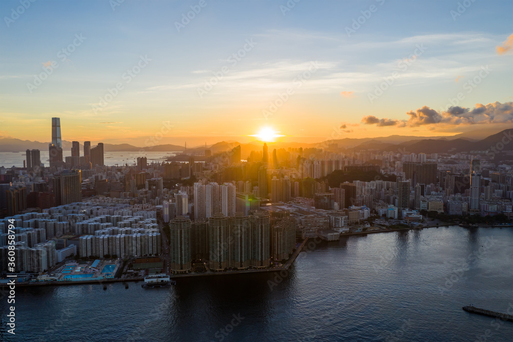 Fototapeta premium Hong Kong sunset