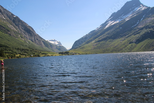mountain lake in Norway