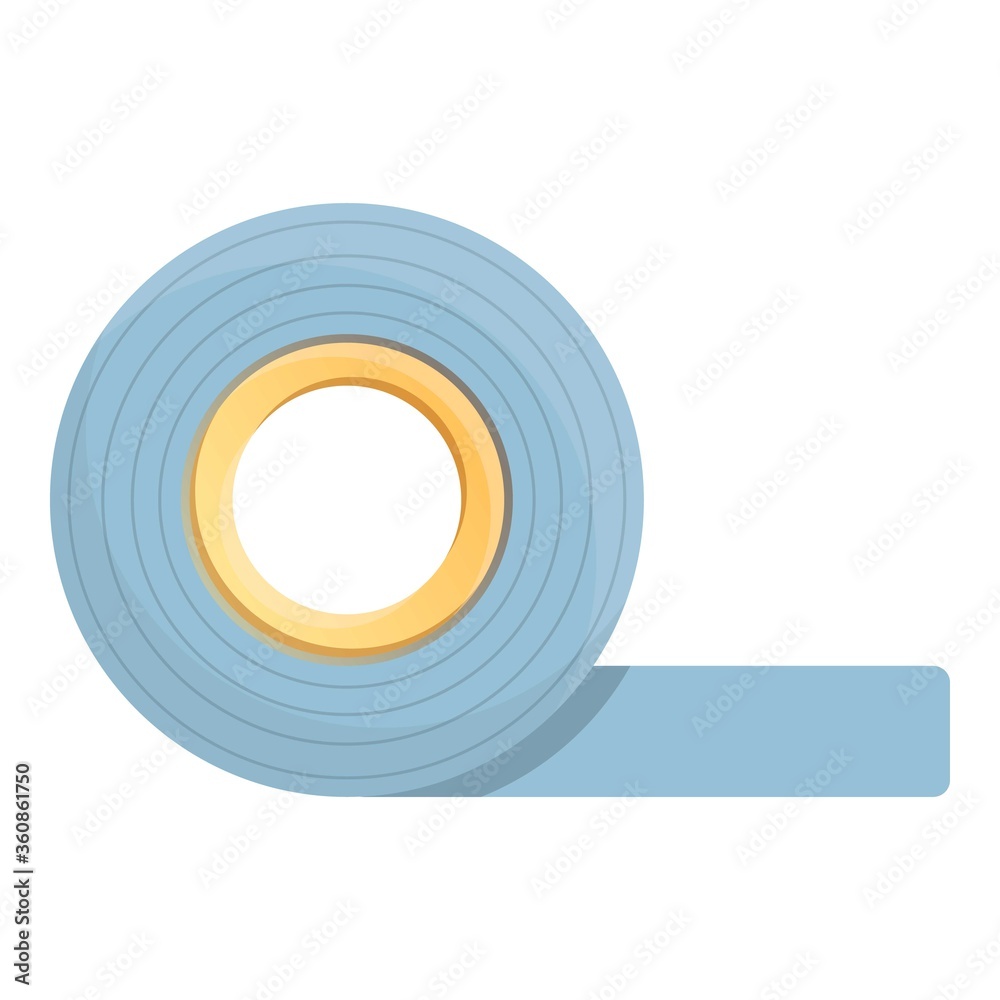Scotch tape roll icon. Cartoon of scotch tape roll vector icon for web  design isolated on white background Stock Vector | Adobe Stock