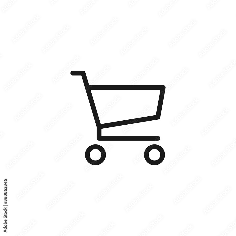 Shopping cart icon. Trolley symbol modern, simple, vector, icon for website design, mobile app, ui. Vector Illustration Shopping cart icon. Trolley symbol modern, simple, vector, icon for website design, mobile app, ui. Vector Illustration