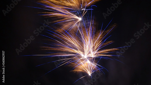 New Year s Eve fireworks over the night sky