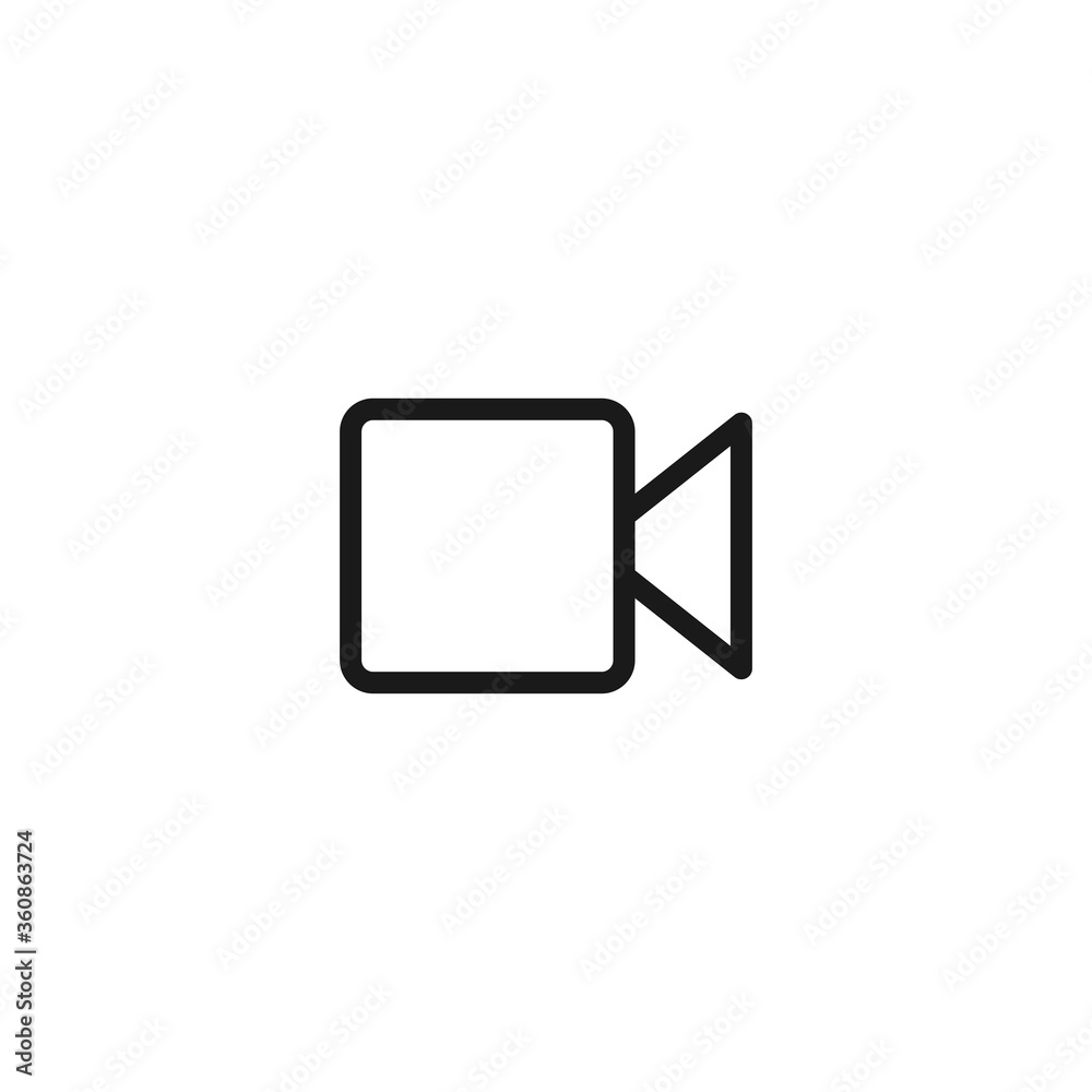 Video icon. Camera recorder symbol modern, simple, vector, icon for website design, mobile app, ui. Vector Illustration Video icon. Camera recorder symbol modern, simple, vector, icon for website design, mobile app, ui. Vector Illustration