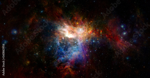 Nebula night sky. Elements of this image furnished by NASA © Supernova