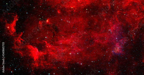Red nebula. Elements of this image furnished by NASA