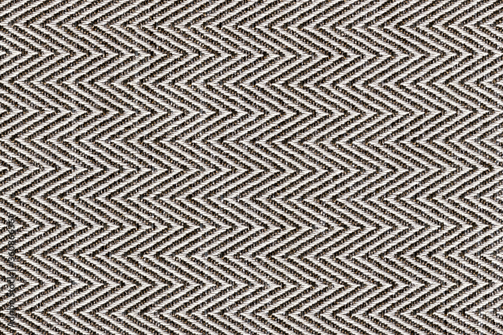 Dark brown with beige colors fabric sample Herringbone,zigzag pattern  texture backdrop.Fabric strip line,Herringbone pattern design,upholstery  for decoration interior design background.. Stock-Foto | Adobe Stock