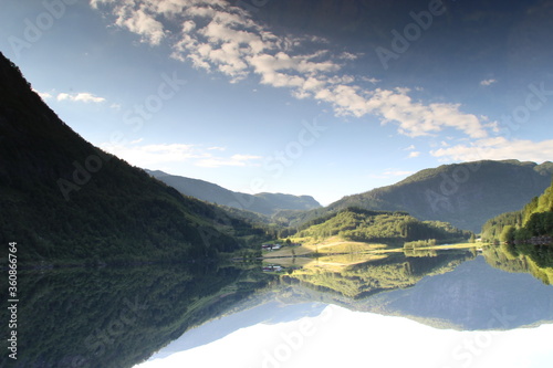 mountain landscape with lake © IvanSvetoslav