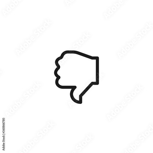 Thumb down icon. Dislike symbol modern, simple, vector, icon for website design, mobile app, ui. Vector Illustration