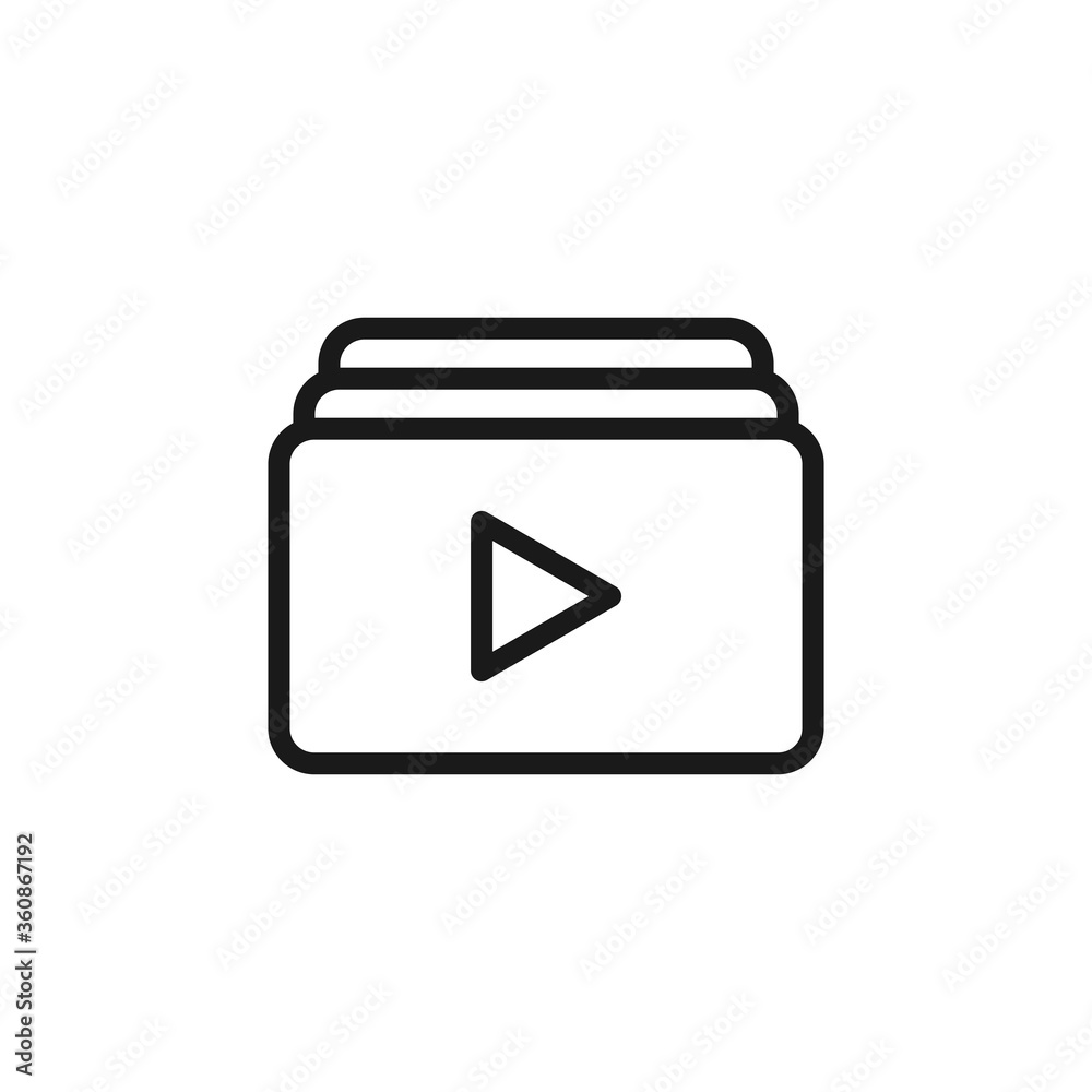 Play icon. Vector Illustration