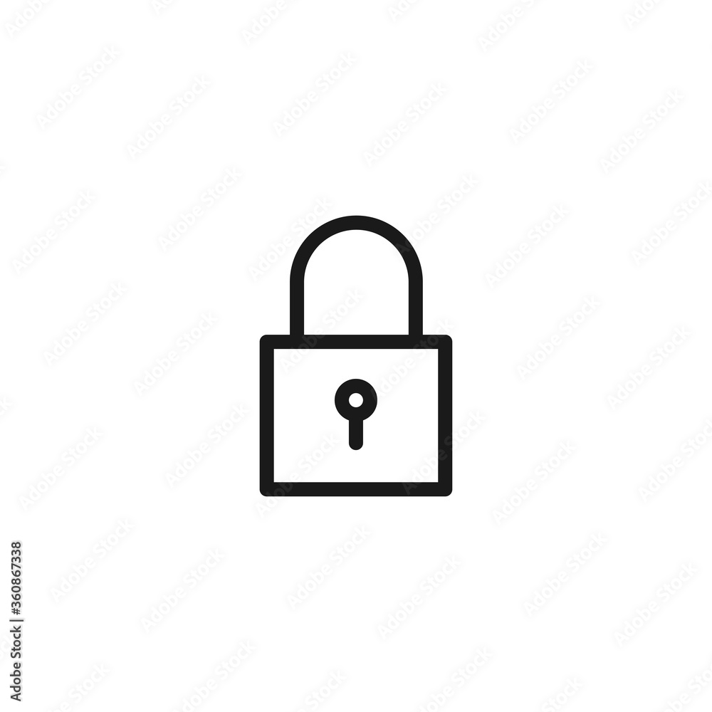 Padlock icon. Lock symbol modern, simple, vector, icon for website design, mobile app, ui. Vector Illustration Padlock icon. Lock symbol modern, simple, vector, icon for website design, mobile app, ui. Vector Illustration