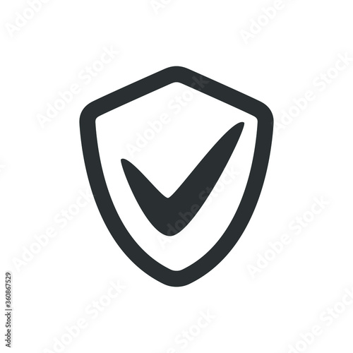 Shield with check mark icon