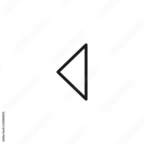 Chevron left icon. Arrow symbol modern, simple, vector, icon for website design, mobile app, ui. Vector Illustration