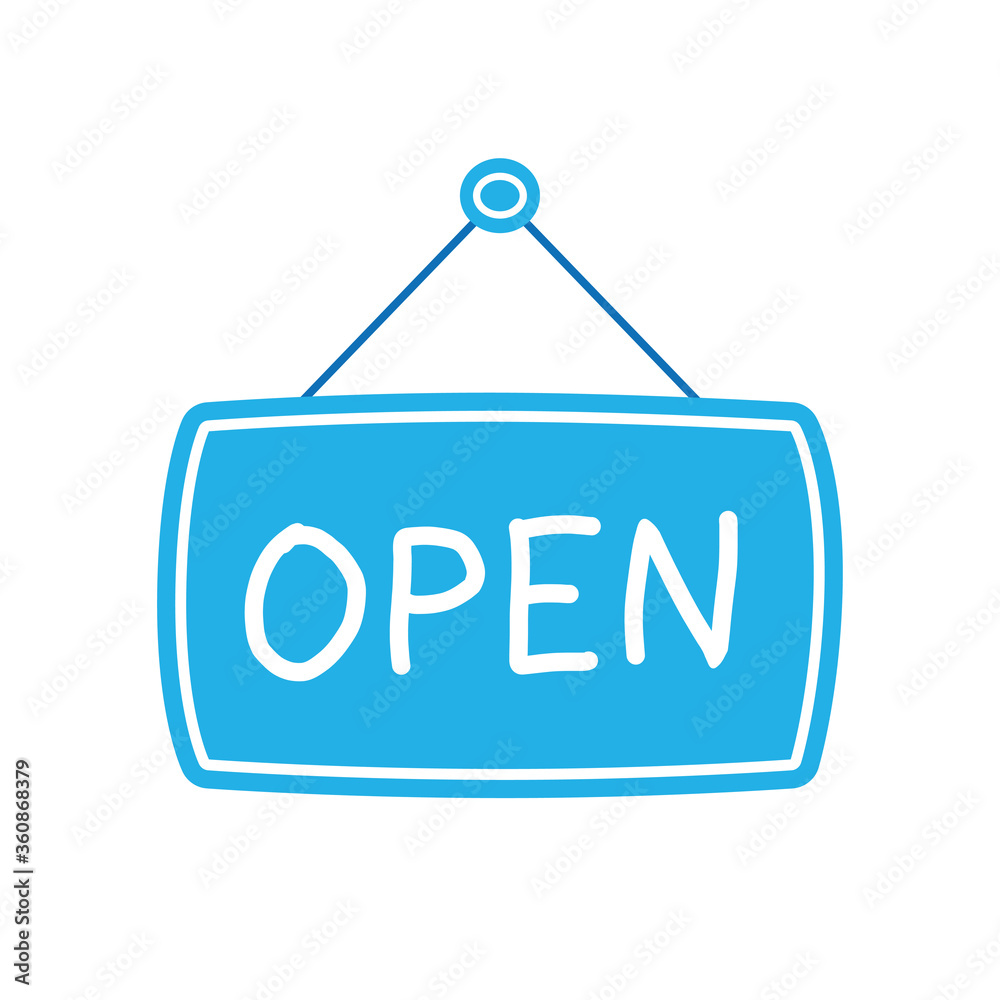 Open sign board Open sign board