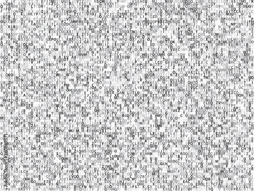 White noise texture. Made with Letters. Static interference grunge vector background. TV screen no signal. Pixel Style.