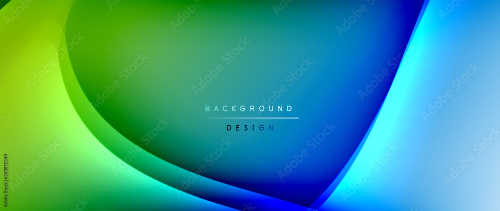 Fluid gradient waves with shadow lines and glowing light effect, modern flowing motion abstract background for cover, placards, poster, banner or flyer Fluid gradient waves with shadow lines and glowing light effect, modern flowing motion abstract background for cover, placards, poster, banner or flyer