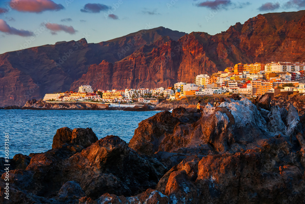 Tenerife Island in Canary Islands at Sunset