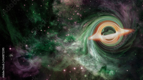 Black hole in space. Elements of this image furnished by NASA © Supernova
