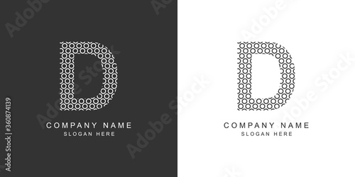 D logo. Modern D letter icon. Vector illustration.