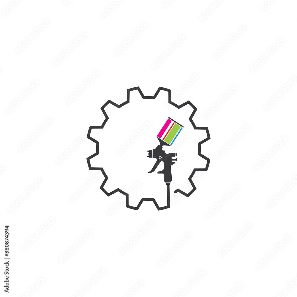 spraygun vector icon illustration design spraygun vector icon illustration design