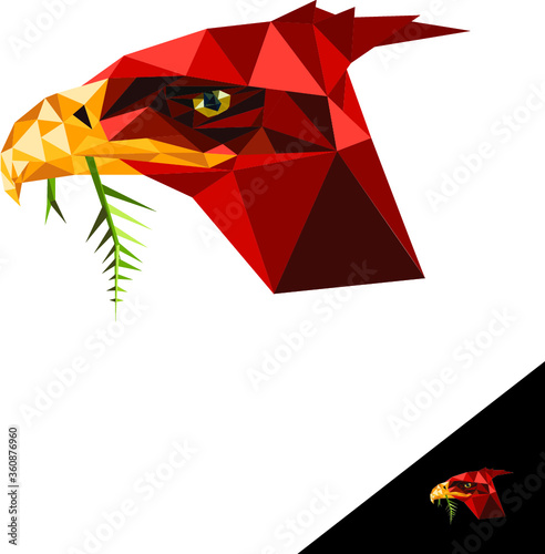 liverpool liver bird polygon art