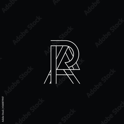 Professional Innovative Initial AR logo and RA logo. Letter AR RA LOGO Minimal elegant Monogram. Premium Business Artistic Alphabet symbol and sign