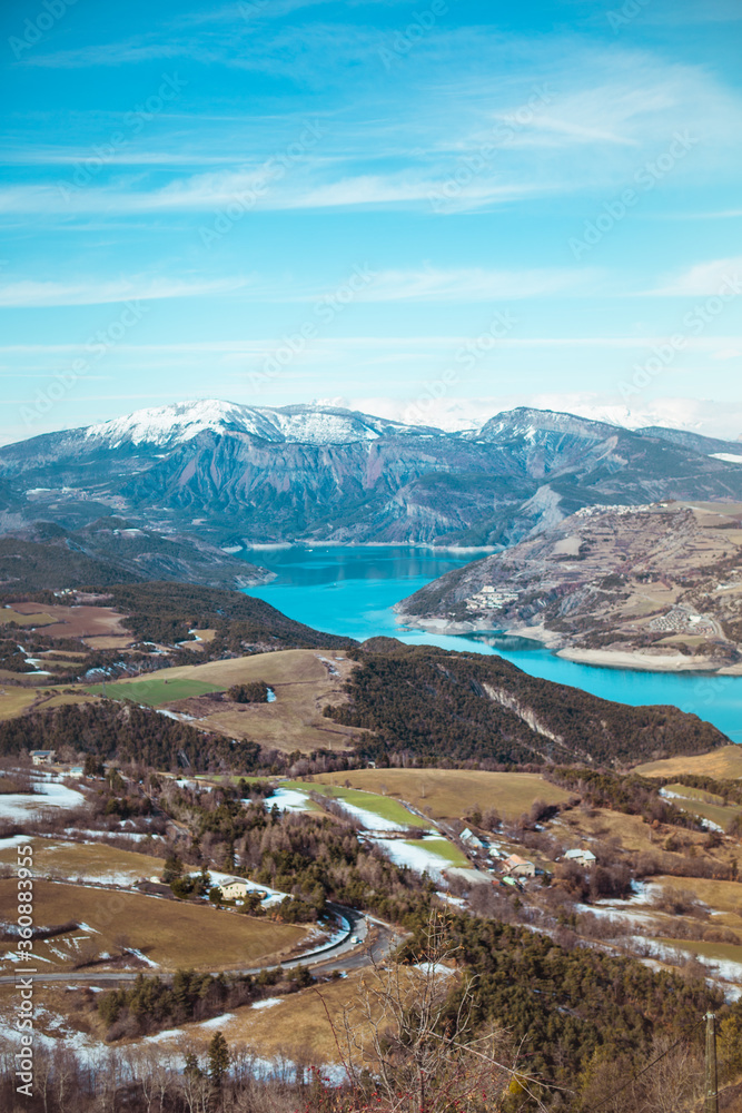 Alpes du Sud et lac