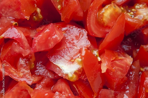 close up of fresh red tomatoes
