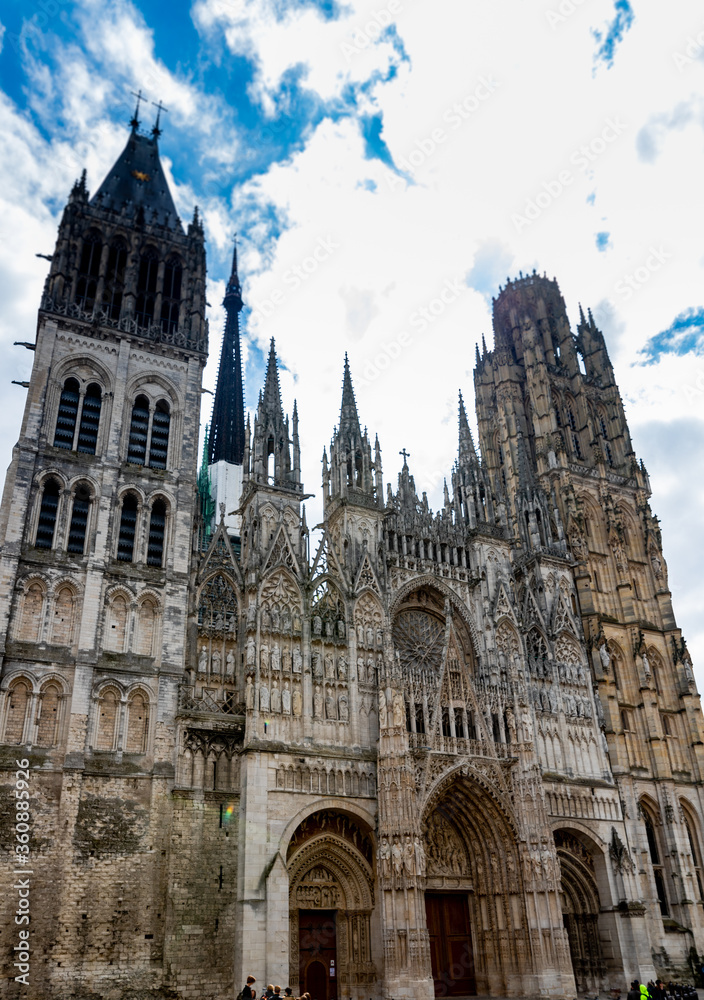 4th century Cathedral of Notre-dame de Rouen in Rouen, Normandy, France
