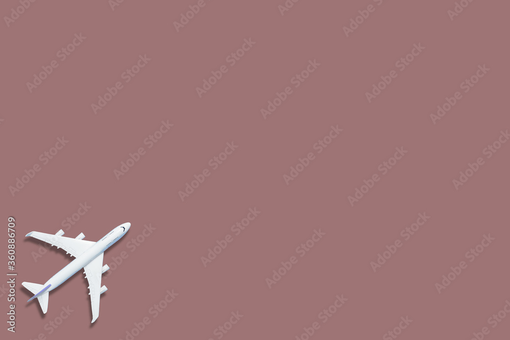 airplane figure on pink background 3d rendering airplane figure on pink background 3d rendering