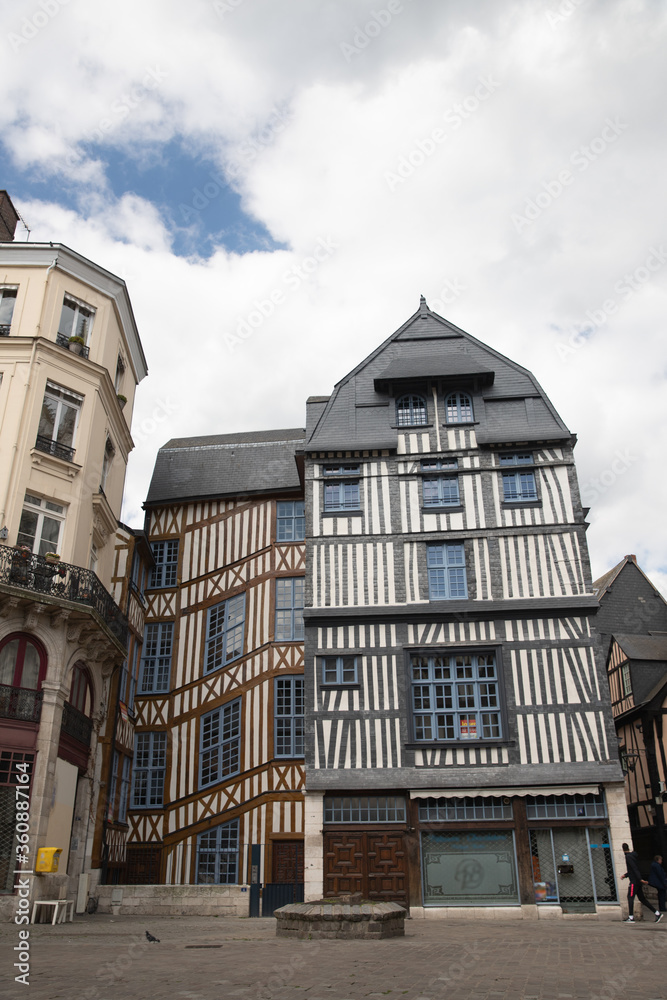 Half-timbered house   Rouen, Normandy, France