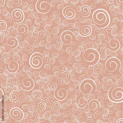 Vector Dotted Abstract illustration  seamless pattern  beige pastel
