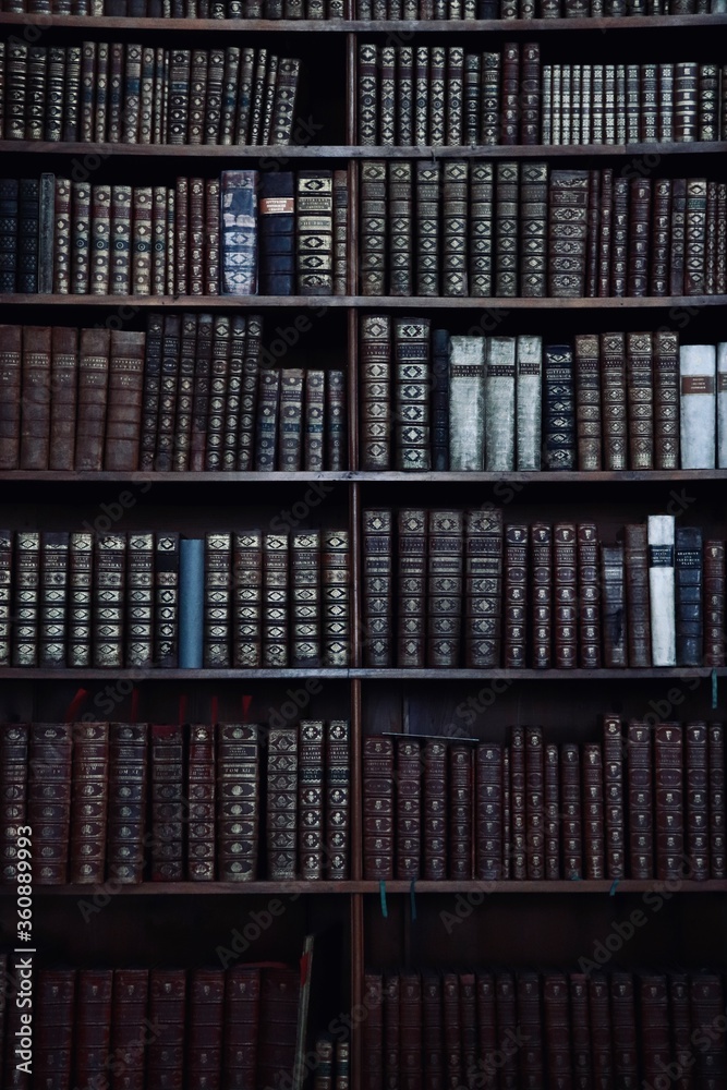 old books in a library old books in a library