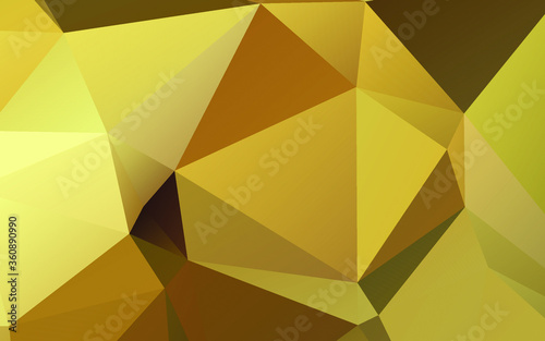 Modern  Golden  Polygonal shapes background  low poly triangles mosaic  golden or gold crystals backdrop  vector design wallpaper. High technology and luxury concept.