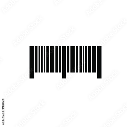 Barcode Icon Vector Logo Template 