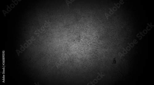 Old wall texture cement dark black gray  background abstract grey color design are light with white gradient background.