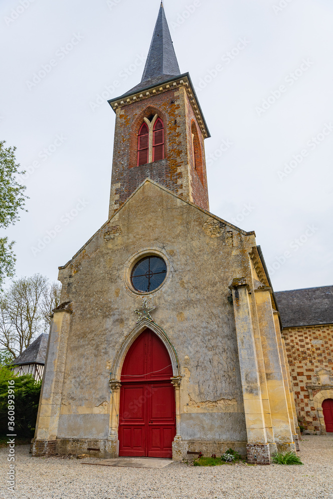 Saint-Germain-de-Livet church in Saint-Germain, France