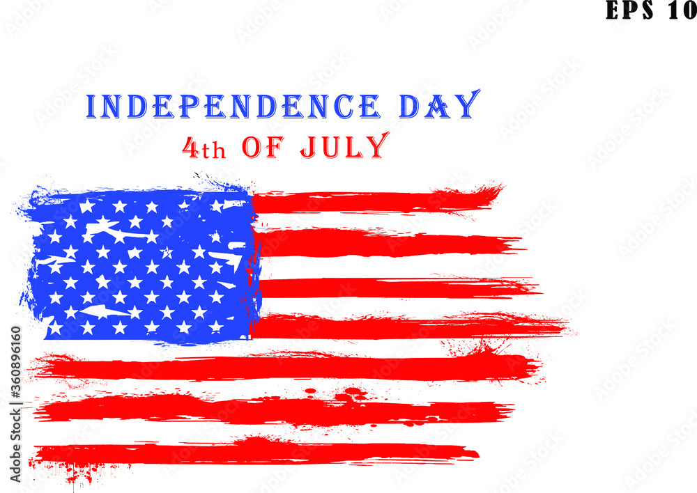 Fourth of july illustration. 4th july, happy independence day, usa flag, american flag. Fourth of july illustration. 4th july, happy independence day, usa flag, american flag.