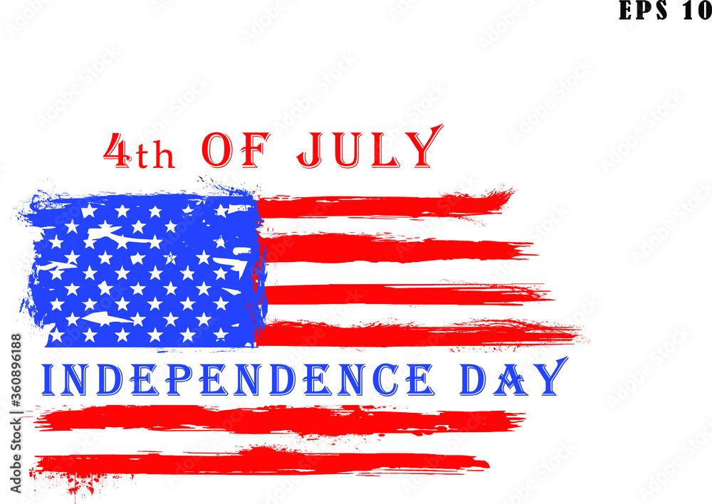 Fourth of july illustration. 4th july, happy independence day, usa flag, american flag. Fourth of july illustration. 4th july, happy independence day, usa flag, american flag.