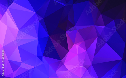 Abstract polygonal blue and purple background . Polygonal Space background with nebula and stars. Vector illustration for poster design. High technology, milky way concept. 