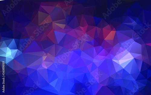 Abstract polygonal blue and purple background . Polygonal Space background with nebula and stars. Vector illustration for poster design. High technology, milky way concept. 