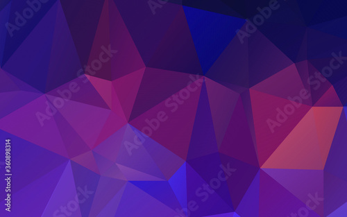 Abstract polygonal blue and purple background . Polygonal Space background with nebula and stars. Vector illustration for poster design. High technology, milky way concept. 