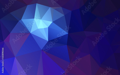 Abstract polygonal blue and purple background . Polygonal Space background with nebula and stars. Vector illustration for poster design. High technology, milky way concept. 