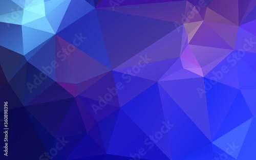 Abstract polygonal blue and purple background . Polygonal Space background with nebula and stars. Vector illustration for poster design. High technology, milky way concept. 