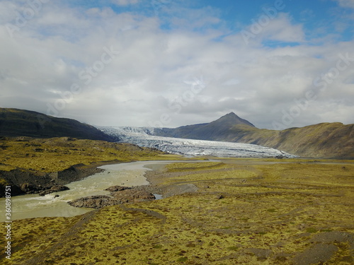 Schmelzwasserfluss in Island