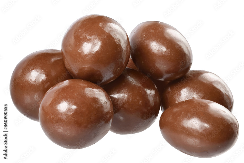 Chocolate balls close up isolated Chocolate balls close up isolated